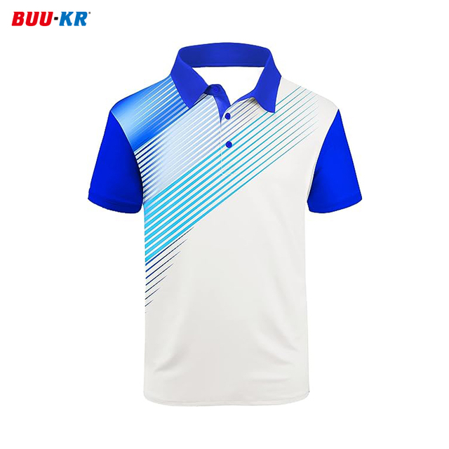 Buker plain colors polyester summer breathable quick dry Short Sleeve custom OEM logo Golf printing men polo t shirt 