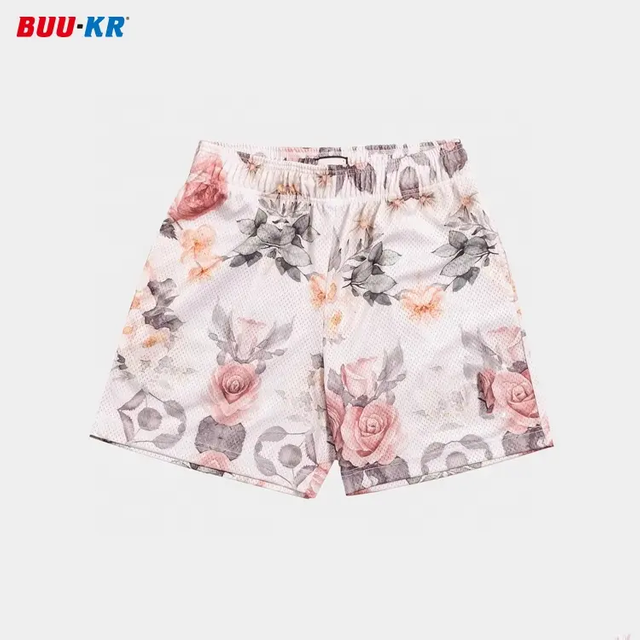 Buker Mesh Shorts Tie Dye Manufacturer High Quality 5 Inch Inseam Drawstring,Polyester Custom Mesh Shorts