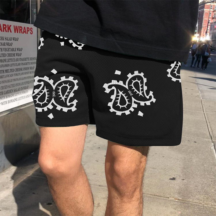 black hot selling custom mesh shorts OEM factory