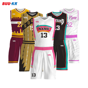  Buker Logo Uniforms Mesh Oem Youth Beautiful Custom College Basketball Jersey Sets Sublimation 