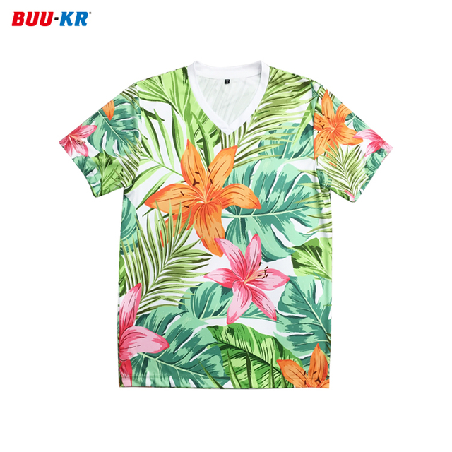 Buker Custom Printing Blank 100% Polyester Sport Unisex Gym Hawaii Beach T Shirts