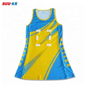 Buker Promotion Custom Uniform Design Sportswear Girls Sublimation Team Netball Dress