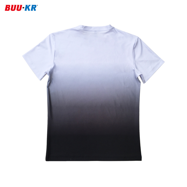 Buker High Quality 220 Gsm Gradient Heavyweight T-Shirt Luxury Blank Heavy Material Custom Streetwear Oversized T Shirt For Man