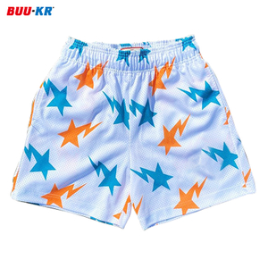 Buker mesh eric emanuel shorts custom 5 6 inch inseam,wholesale sublimation double layered men custom mesh shorts with pockets
