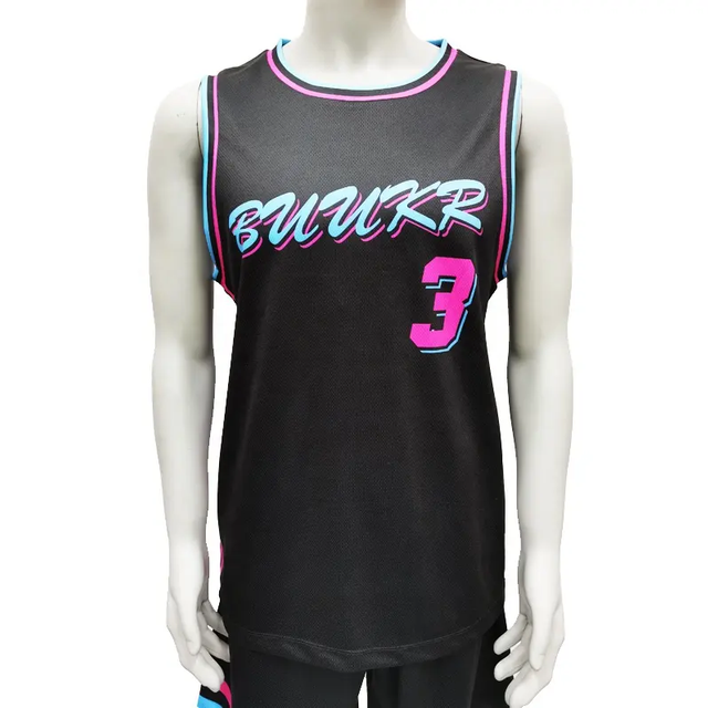 Buker Latest Mesh Basketball Jersey Design Sublimated Basketball Jerseys