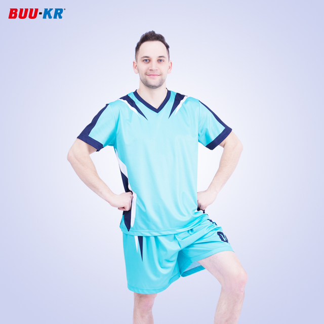 Buker Wholesale team club custom football wear set embroidery soccer kit patch sublimated soccer jersey for men