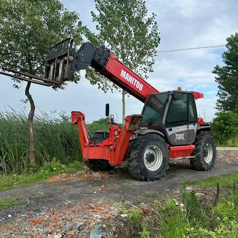 Manitou MT1740 used 17 ton telescopic forklift with 360 degree rotation function wholesale