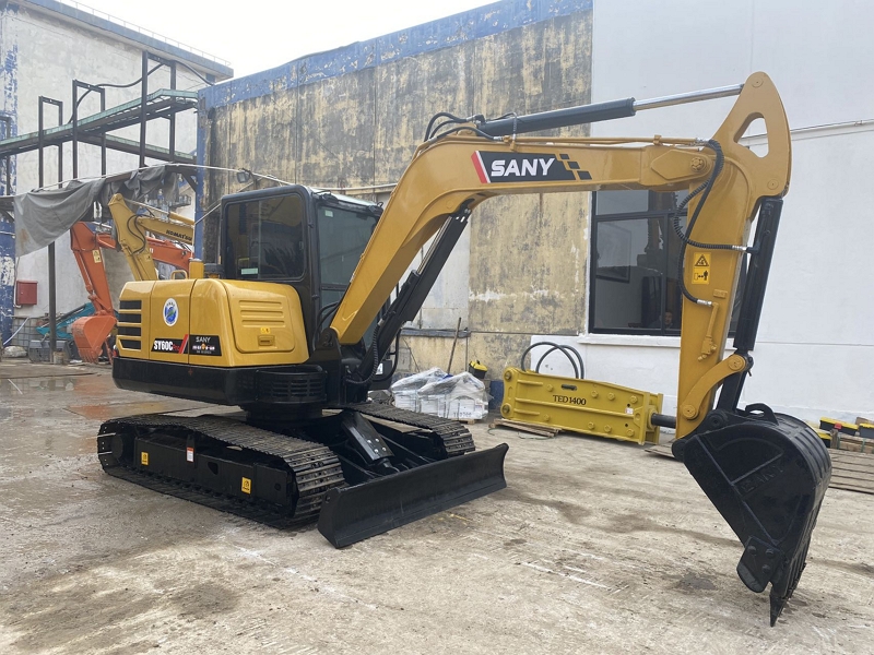 Sany SY60C Secondhand Mini low working hours 6Ton Used China Brand Excavator for Sale