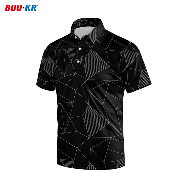 Buker Men's Polo Sublimation Printing New Design T-shirt Shirts,Golf Custom Polo Shirt For Men