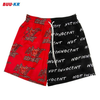 Buker Mesh Shorts 5.5 Inseam,Double Layer High Quality Black Perfect Colorful Full Custom Graphic Plain Mesh Shorts