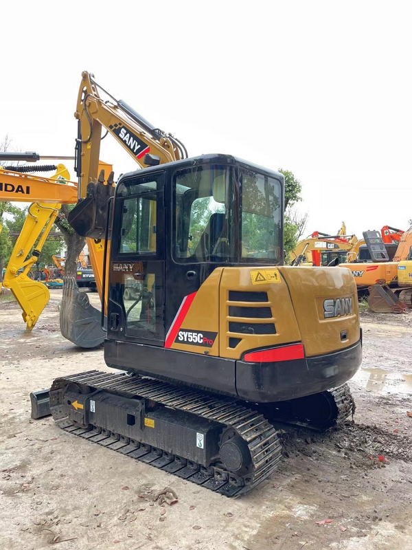 Sany SY55 Used Mini Perfect Performance 5Ton Used Crawler Digger China Excavator for Sale