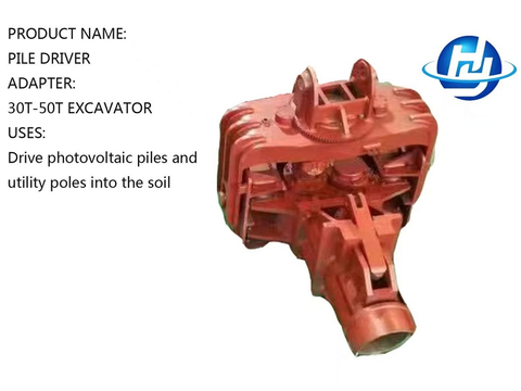 Piler Driver Oem 30t-50t Excavator Vibratory Pile Hammer for Sale