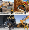 Hydraulic Wood Clamp Oem 6t-30t Log Grab Wood Grapple For Sale