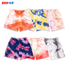 Buker Designer Summer Cropped Fit Custom Logo Polyester Paisley Printed Men Mesh Shorts