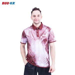 Buker Custom Printed Multicolor Private Label Designer Brand 92 Polyester 8 Spandex Short Sleeve Men'S Polo Shirts With Pocket