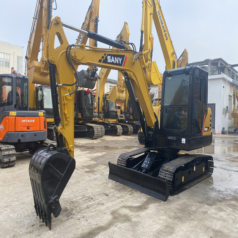 Sany SY60C Secondhand Mini low working hours 6Ton Used China Brand Excavator for Sale