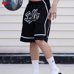 Buker Wholesale Custom High Quality Polyester Mesh Shorts Quick Dry Basketball Sports Shorts with Pocket for Men