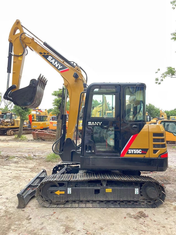 Sany SY55 Used Mini Perfect Performance 5Ton Used Crawler Digger China Excavator for Sale