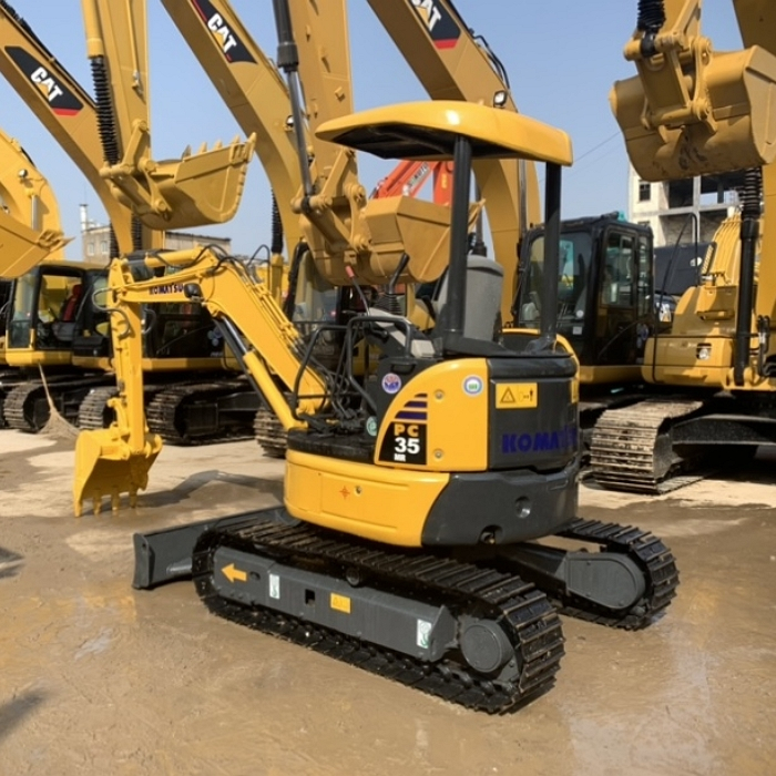 Komatsu PC35 used mini 3 tons excavator compact backhoe made in Japan wholesale