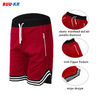Buker Custom low minimum pattern sublimated above the knee 7 inseam inseam mesh shorts with zipper pockets