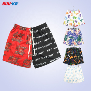 Buker Custom Logo All Over Print Mesh Shorts 5 In Inseam Basketball Casual Sport Shorts Set For Men