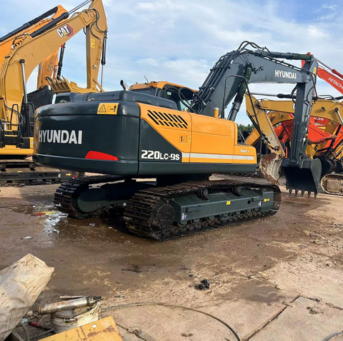 Hyundai 220LC-9S Used 22 Ton Crawler Excavator Cummins Engine For Sale