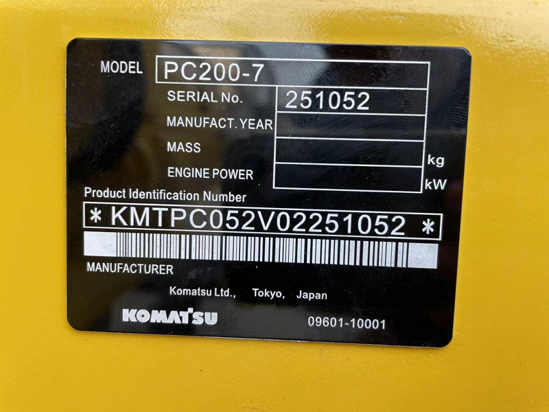 Komatsu PC200-7 used crawler excavator8