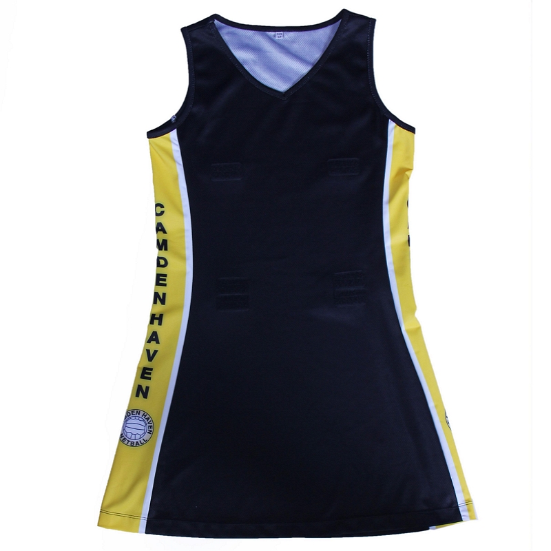 oem wholesale netball dresses front display