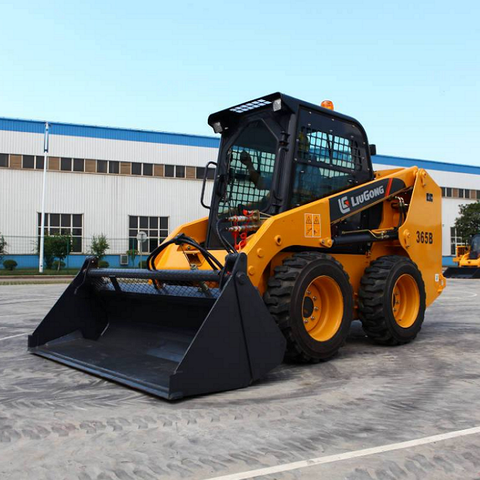 Liugong CLG365B used skid steer loader low noise high efficiency equipment wholesale