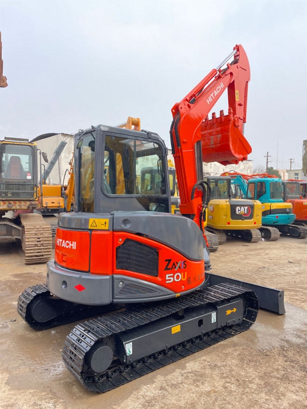 Hitachi ZX50U Used Low Working Hours 5 Ton Hydraulic Mini Crawler Excavator for Sale