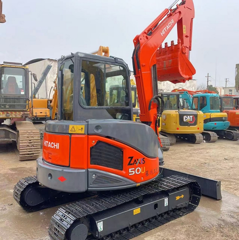 Hitachi ZX50U Used Low Working Hours 5 Ton Hydraulic Mini Crawler Excavator for Sale