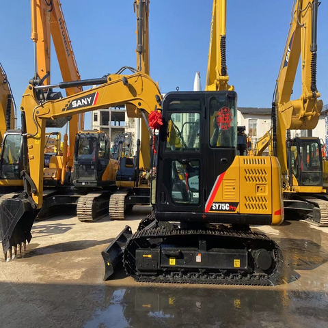 Sany SY75C PRO Used Excellent Performance 7Ton mini Used China Brand Excavator for Sale