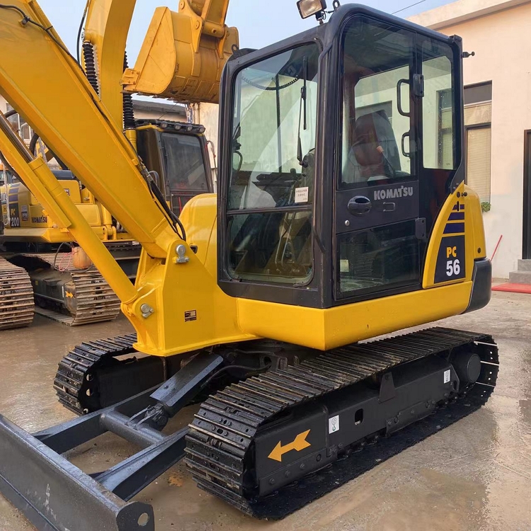 Komatsu PC56-7 Used 5 Ton Compact Mini Excavator with Two Operating Modes