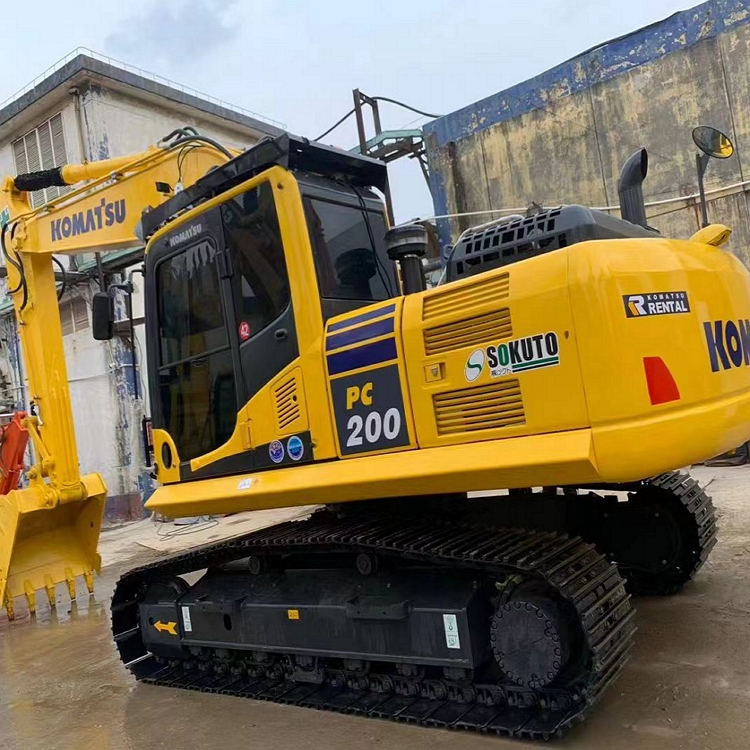 Komatsu PC200-8 Second Hand 20 Ton Excavator CLSS Hydraulic System Made in Japan
