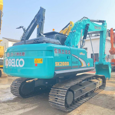 Kobelco SK200 Used Backhoe 20 Tons Hydraulic Excavator Construction Machinery Wholesale