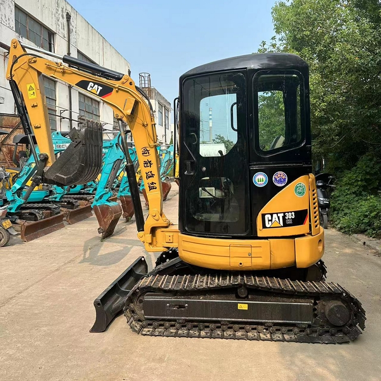 CAT 303C Second Hand Mini Hydraulic Excavator Cab Version Wholesale