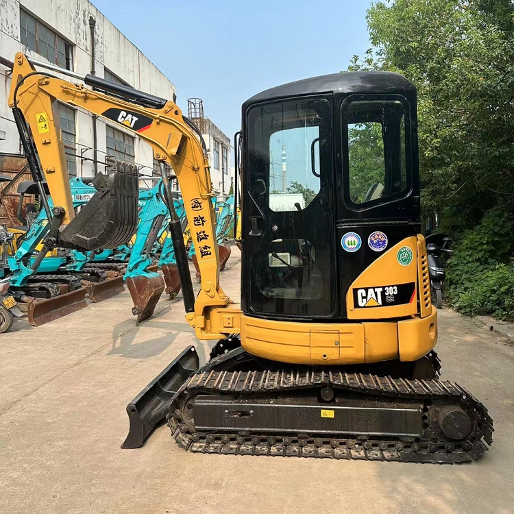 CAT 303C Second Hand Mini Hydraulic Excavator Cab Version Wholesale