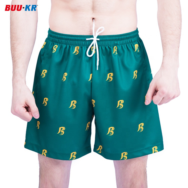 Buker No Moq Custom Mesh Shorts Sublimation，Polyester Mesh Short Basketball Sdeep Pockets Custom 5 Inch Inseam Sublimation 