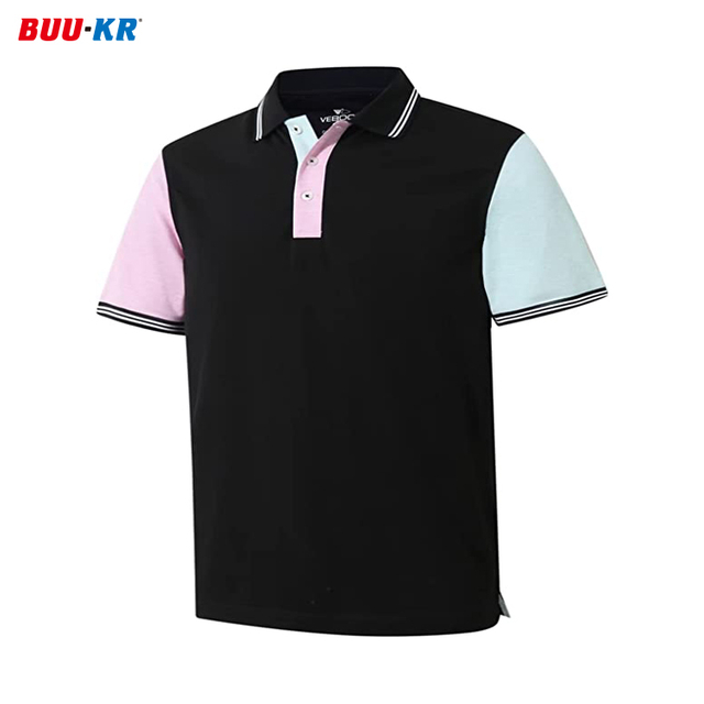 Buker Boys Promotional Polyester Spandex Sublimation Uniform Printed Custom Men'S Golf Polo T-Shirts