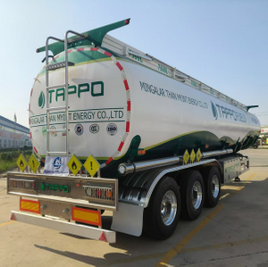 China Factory 3 Axles 40000L Aluminium Tank oil tanker truck Trailers for transportation Fuel Tank Semi Trailer