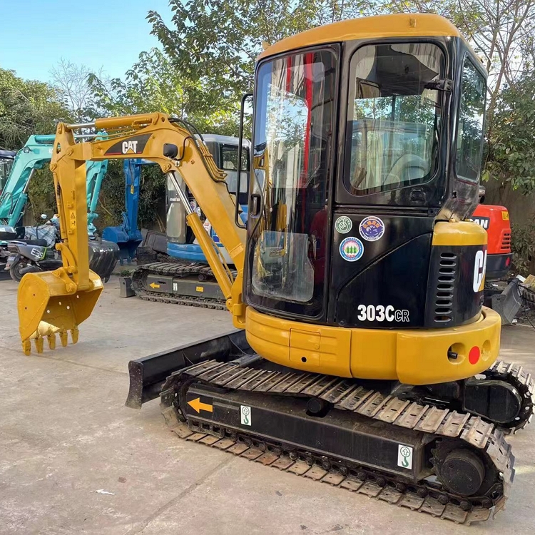 CAT 303C Second Hand Mini Hydraulic Excavator Cab Version Wholesale
