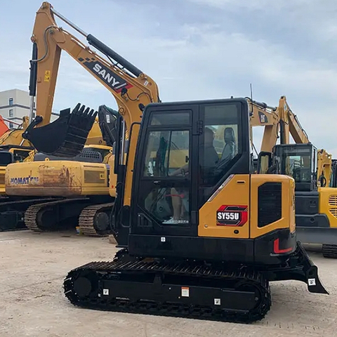 Sany SY55 Used Mini Perfect Performance 5Ton Used Crawler Digger China Excavator for Sale