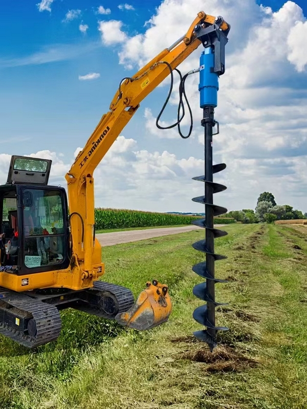 Auger Drilling Machine Oem 6t-20t Hydraulic Drill Earth Auger Drill Construction Machinery Parts for Sale