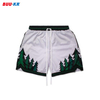 Buker OEM Summer Custom Logo High Quality Basketball Polyester Gym Workout Sublimation Pocket Above Knee Men\'s Mesh Shorts