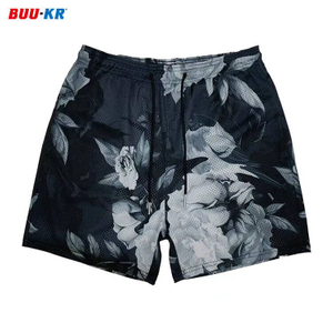 Buker Printed Wholesale Gym Mesh Shorts Soft With Pockets,5.5 Inch Custom Sublimation Polyester Mesh Shorts
